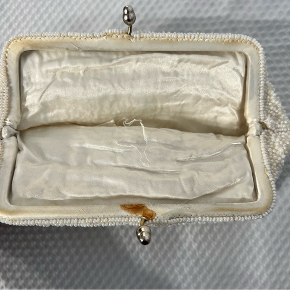 Vintage 1950s Richere Hand Made Floral Beaded Clutch. Hand Made in Japan - Picture 13 of 16